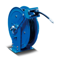 Macnaught Heavy Duty Twin Pedestal Metal Hose Reels - Grease MGTP0615−01